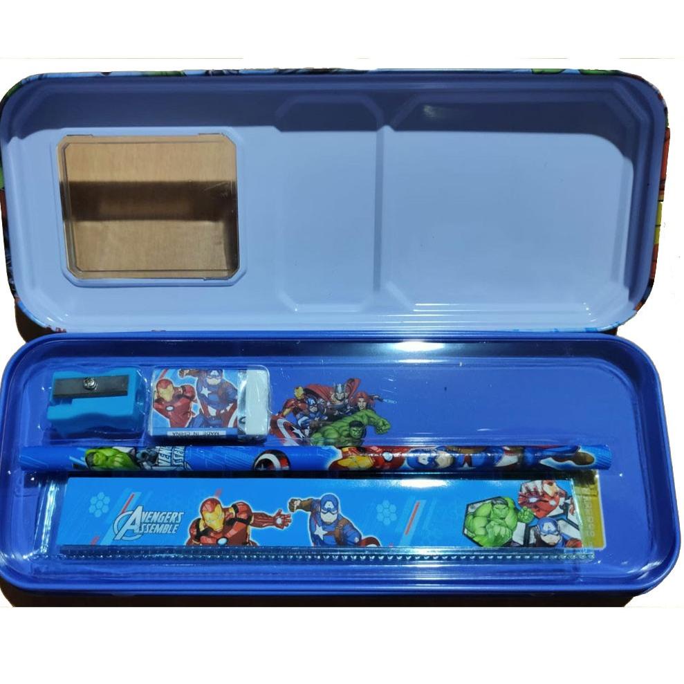 

[PRODUK RR8BH] Kotak Tempat Pensil Anak (Kaleng) Set Dengan Isi Bagus (cc-7100) 0EL