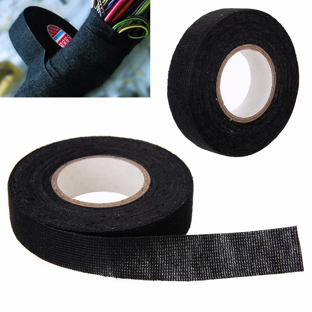 Lakban Kabel Listrik Adhesive Cloth Wiring Tape 19mm - Mayitr AG
