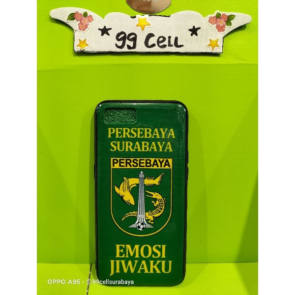 Silikon motif Persebaya case motif Persebaya Oppo A1K Dll