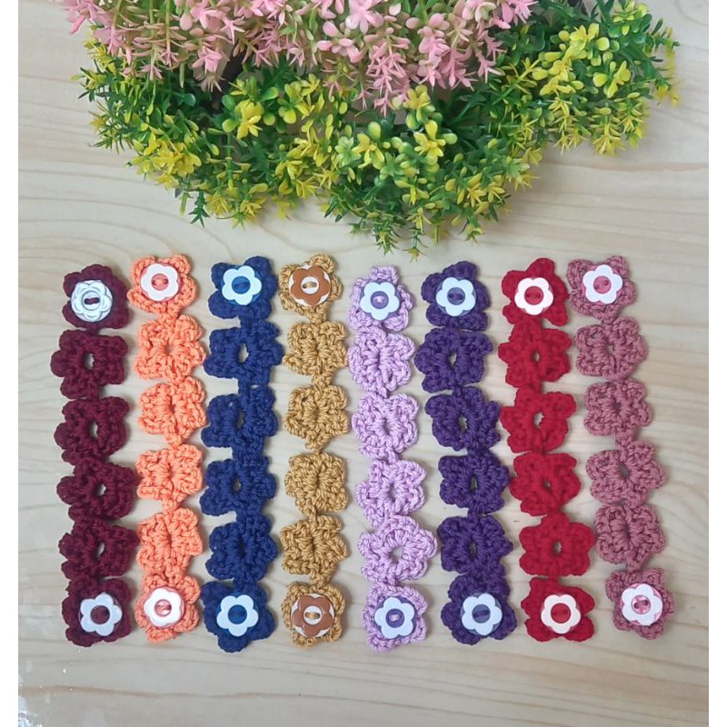 Konektor masker rajut hijab/ tali masker pengait