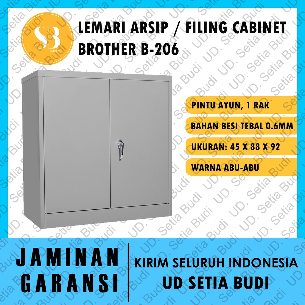 Filing Cabinet Lemari Arsip Besi Brother B-206