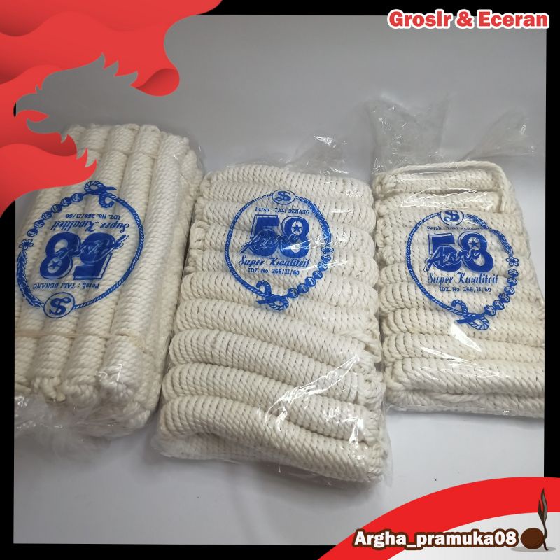 tali Pramuka serat/tali serat 5 m # 1 pak isi 10 pcs tali serat