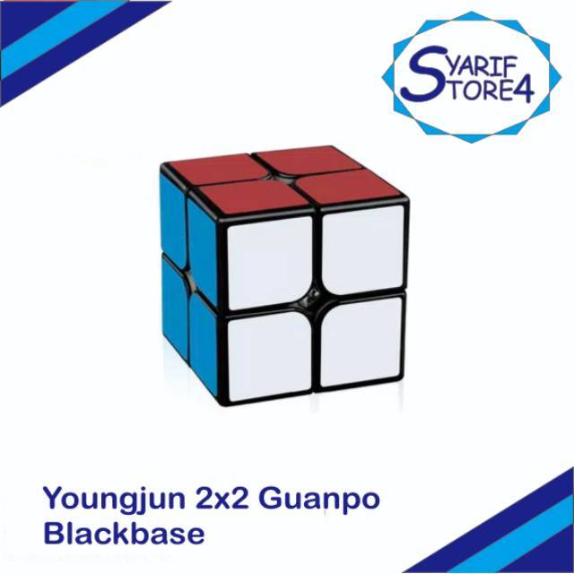 Rubik 2x2 Yongjun Guanpo Blackbase - Rubik 2x2 TERMURAH ORIGINAL / Rubik / Rubik Yongjun