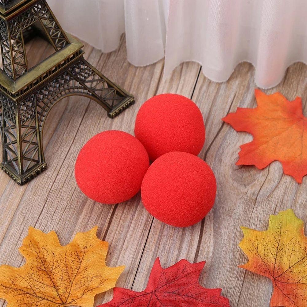 Needway Finger Sponge Ball Magic Aksesoris Penyihir Klasik Melingkar 2.5cm /3.5cm /4.5cm Spons Besar Trik Sulap Close-Up