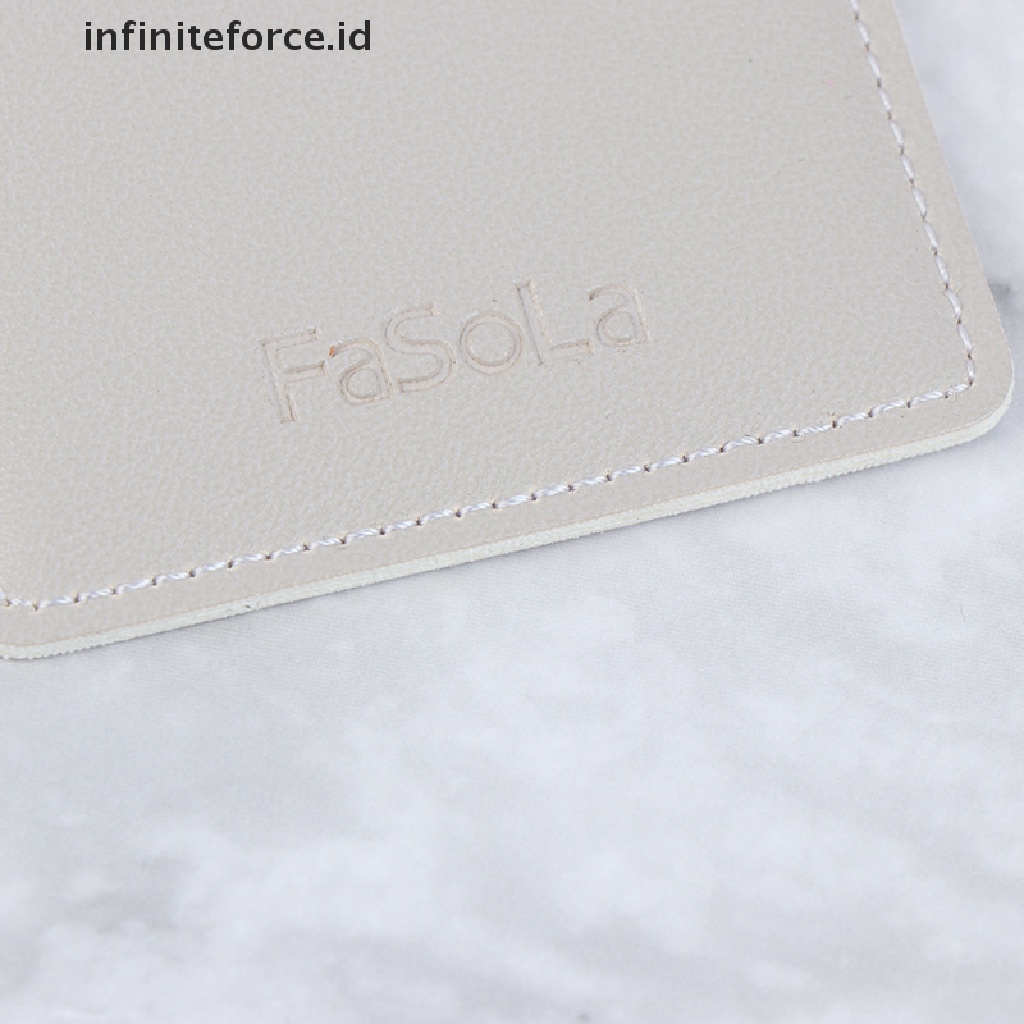 (Infiniteforce.Id) Cermin Saku Mini Anti Pecah Bahan Kulit Pu Untuk Makeup / Kosmetik Wanita