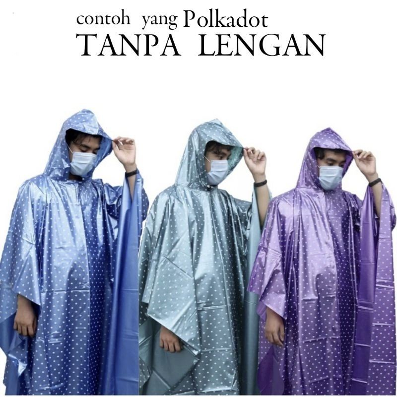 GROSIR PONCO LENGAN POLKADOT / JAS HUJAN POLKADOT