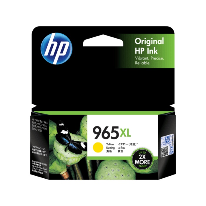 Tinta HP 965 XL Yellow Original Cartridge - 3JA83AA - Printer HP Officejet 9010 &amp; 9020