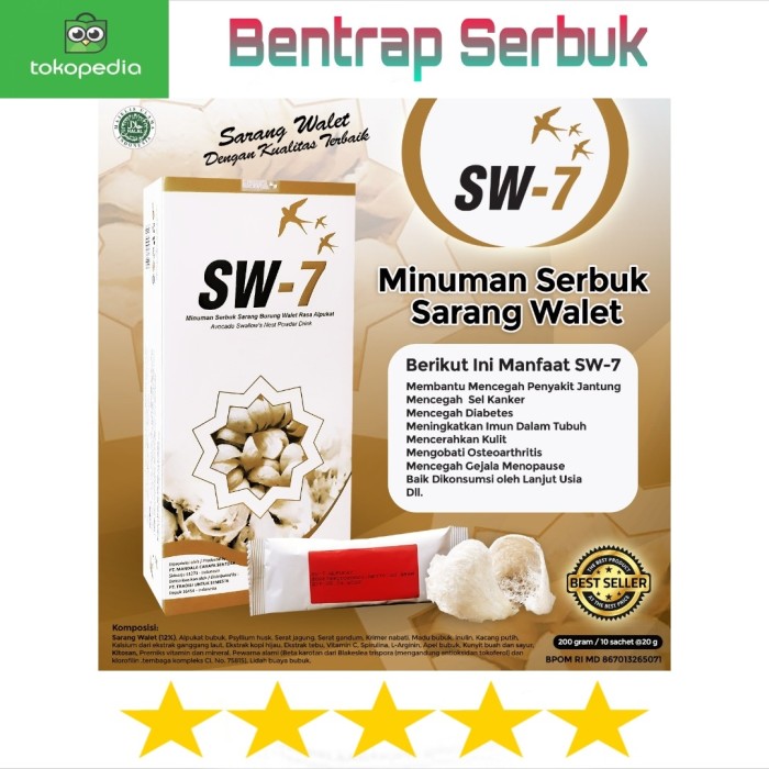 Hot Sw 7 Original Sw 7 Minuman Serbuk Sarang Walet Shopee Indonesia