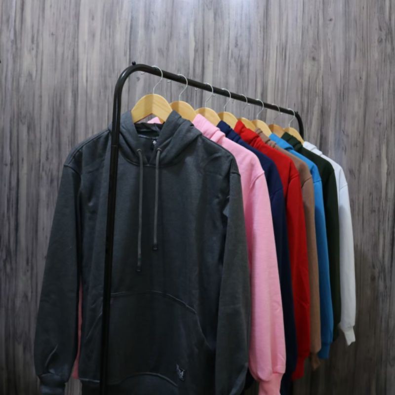 Sweater Hoodie Polos Pria Wanita Switer Cowok Premium Distro (BAYAR DI TEMPAT) TEBAL