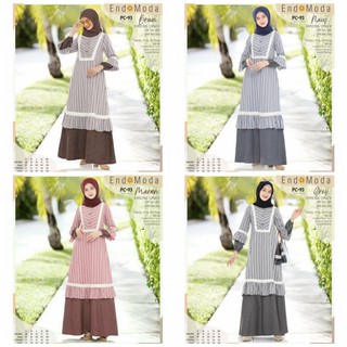 Gamis Pc 111 Endomoda Gamis Wanita Muslimah Shopee Indonesia