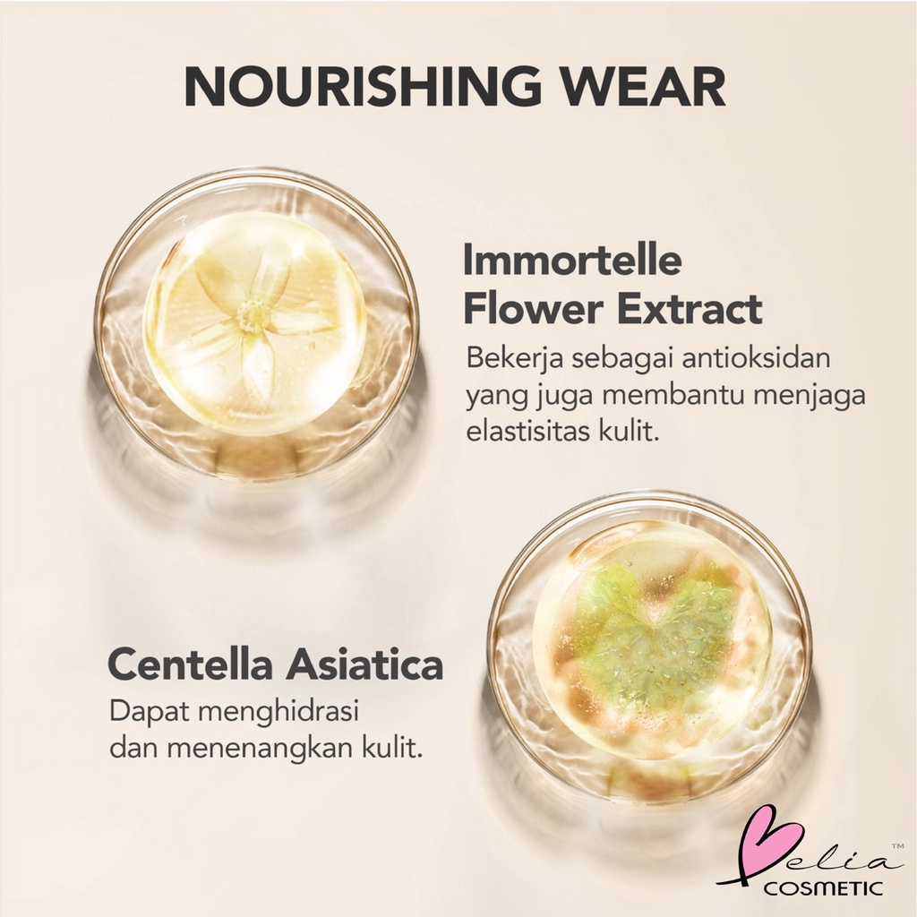 ❤ BELIA ❤ YOU Noutriwear+ Flawless Cushion Foundation SPF 40 PA+++ | Full Size | Refill Size | Waterproof | Tahan Lama | BPOM