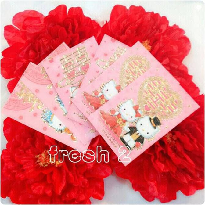 

Ready Stock Angpao Shuangxi Hello Kity Ping/Angpao Sangjit Pendek.Amplop Wedding