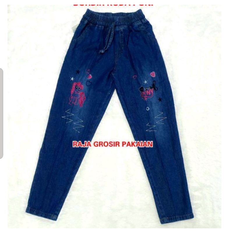 Celana Pensil Jeans Anak Usia 1-14 Thn / Bisa Pilih Gambar Bordir