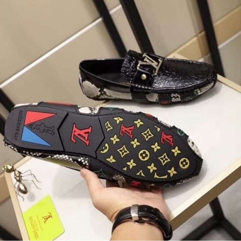 sepatu loafer lv slip on mirror