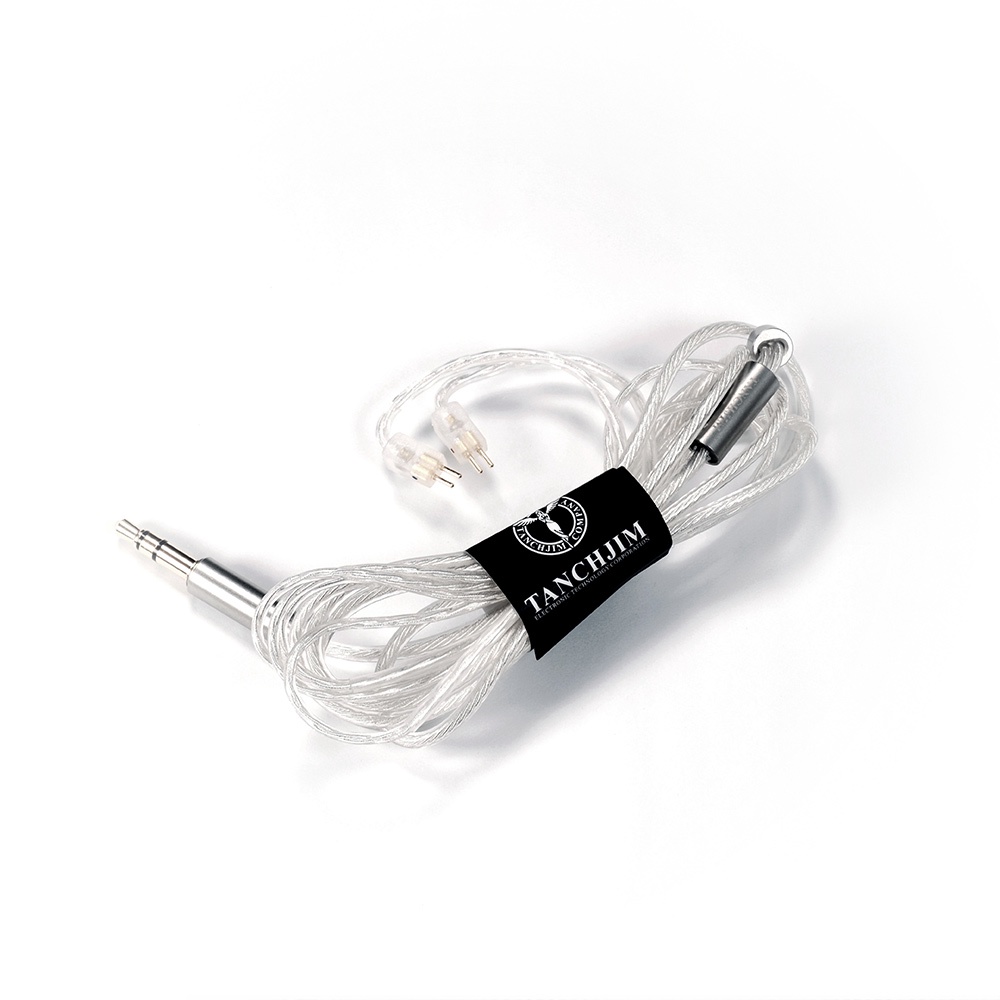 Kabel Tanchjim Oxygen 2pin 0.78 3.5mm Tanchjim Oxygen Original Silver Cable Detil Soundstage Tight B
