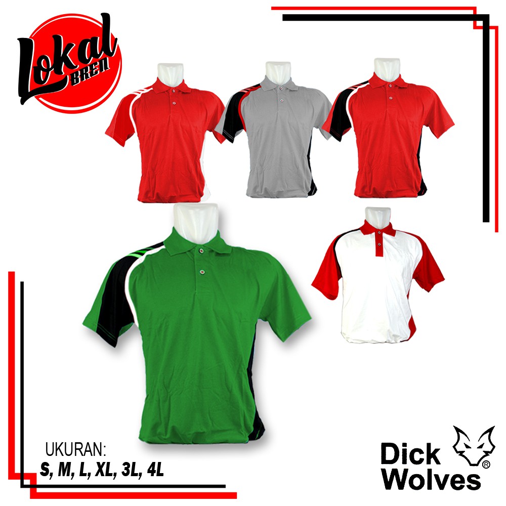 Baju Olahraga Lengan Pendek Pria & Wanita Dick Wolves Coppa SC Polo