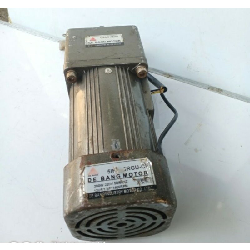 Ac Motor Gearbox 220V Ratio 1:60 200W 23Rpm