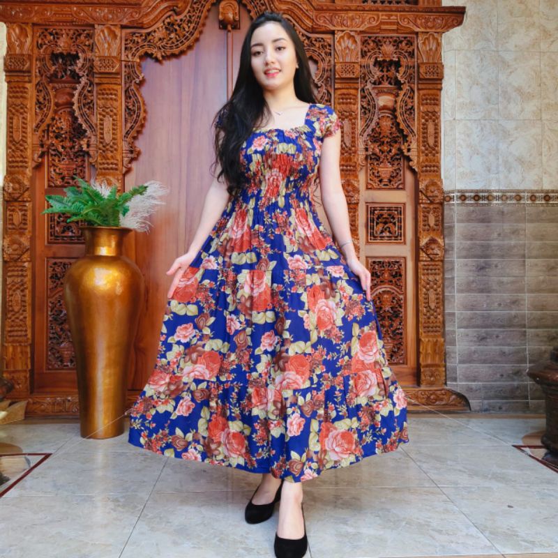 LONGDRESS CANDA BALI/CANDA ROSE/LONGDRESS KERUT BALI