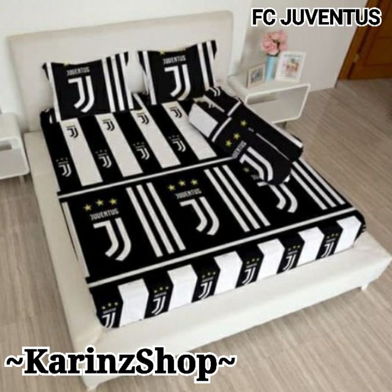 Sprei Lady Rose FC JUVENTUS ( King 180 / Queen 160 / Single 120 x 200 )