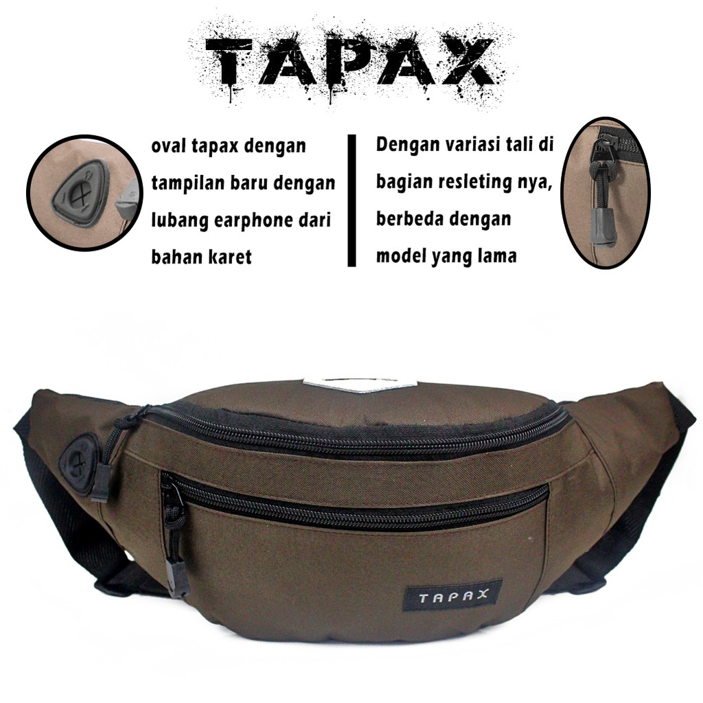 Tas Selempang Waistbag Oval Tapax Original.