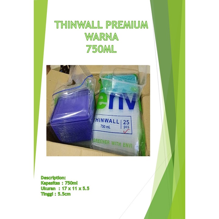 THINWALL PREMIUM WARNA 750ML - ENVI
