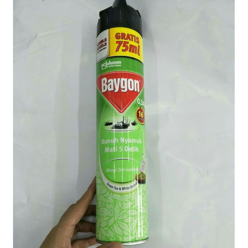 Baygon 600ml Gratis 7ml Green Tea Spray