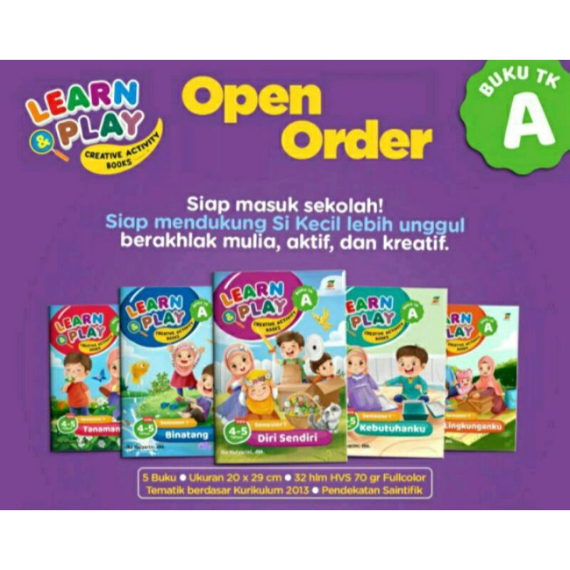 Buku Tematik TK A & TK B Ziyad Learn & Play