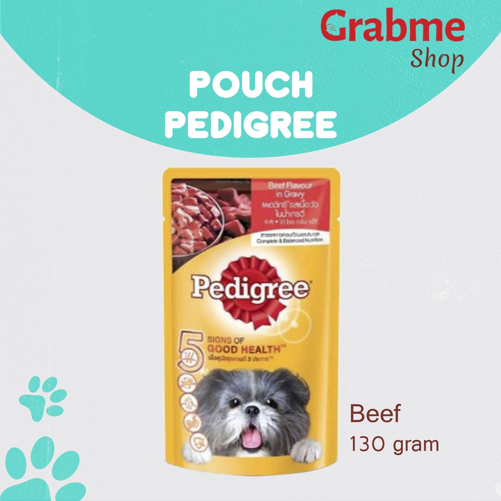 Makanan Anjing Pedigree Pouch 130gr - ALL VARIAN