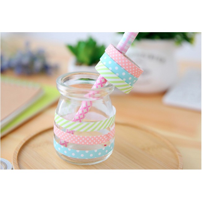 

RB Solasi/ Selotip Kertas Dekorasi Polkadot dan Garis