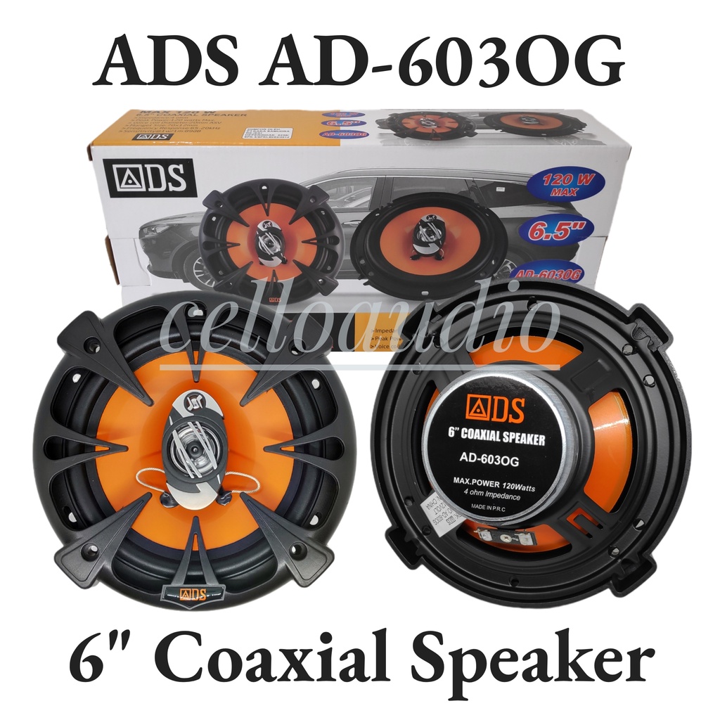 Speaker Coaxial 6" ADS AD-603OG Pintu Mobil 6 Inch 3 Way AD 603