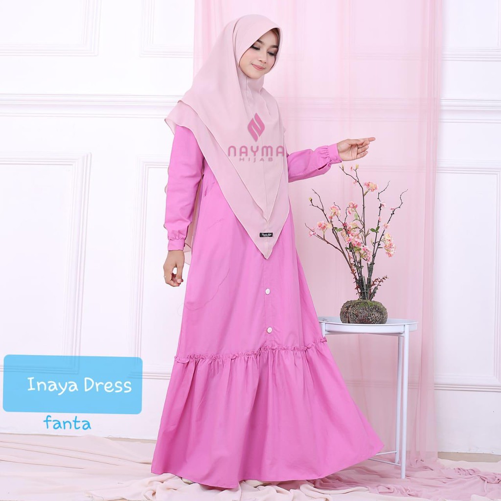 Inaya Dress Gamis Basik By Nayma Hijab
