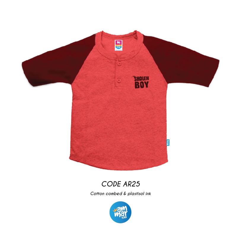(Bisa COD) AR25 Soleh Boy Desain Raglan Ikhwan Brand Ammar