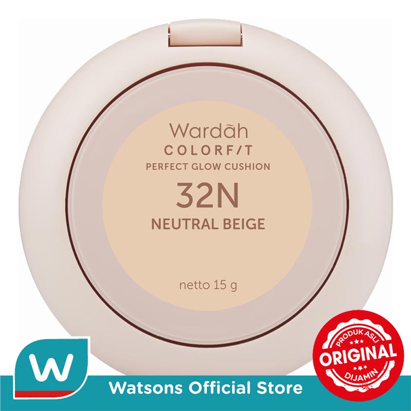 Wardah Colorfit Perfect Glow Cushion - 32N Neutral Beige