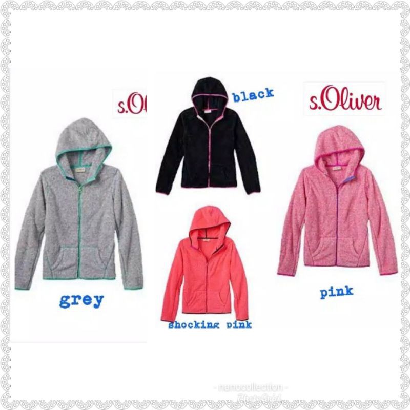 Jacket Hoodie Anak Perempuan Branded S.Oliver size 10-14 Tahun