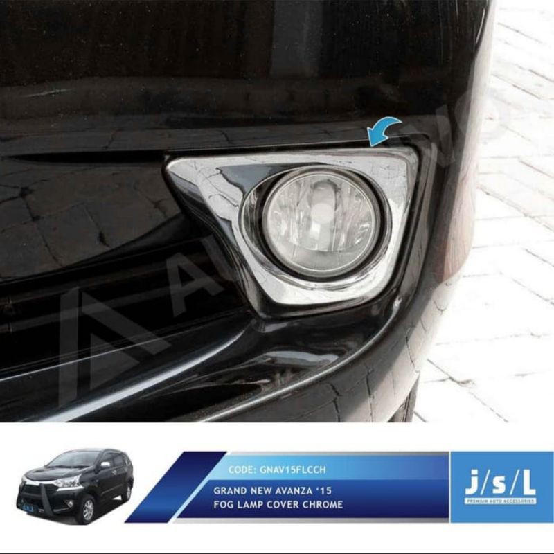 cover foglamp grand all new Avanza Xenia chrome jsl