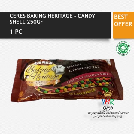 Ceres Baking Heritage Dark Choco Chips / Milk Choco Chip / Candy Shell 250Gr