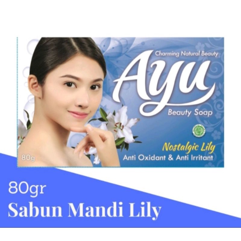 Sabun batang Ayu beauty soap 80gr /sabun batang/sabun mandi