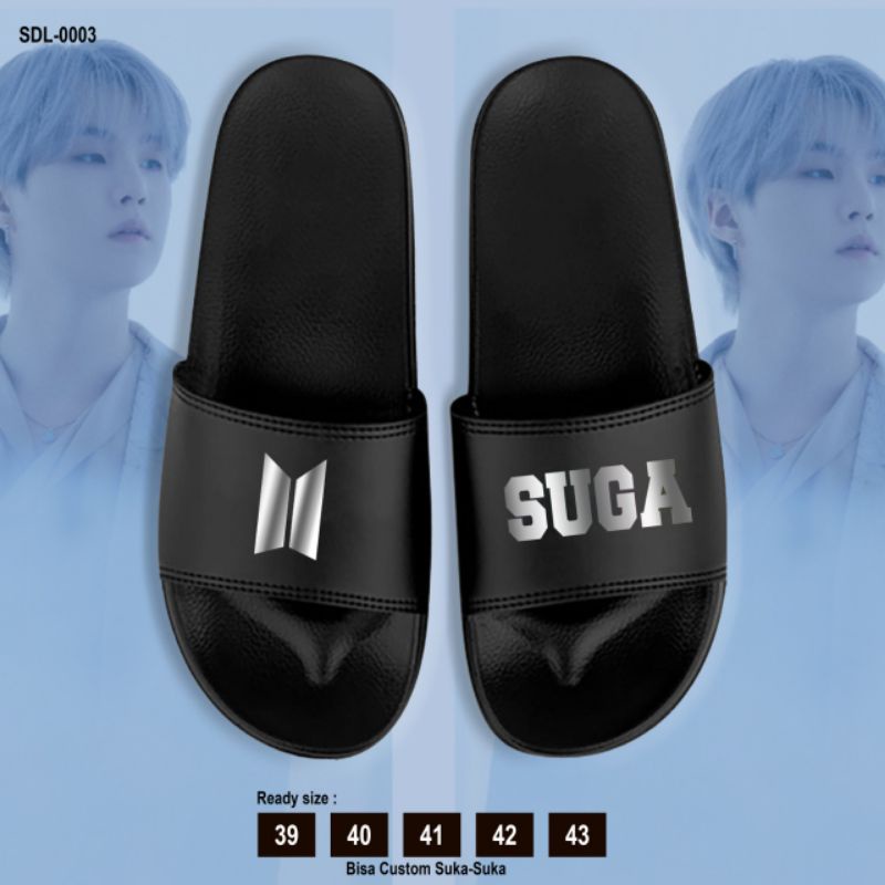 SENDAL SELOP NAMA PERSONIL BTS HOLOGRAM/FREE POUCH SERUT BT21/SLIPPER BTS HOLOGRAM READY UK. 37-43