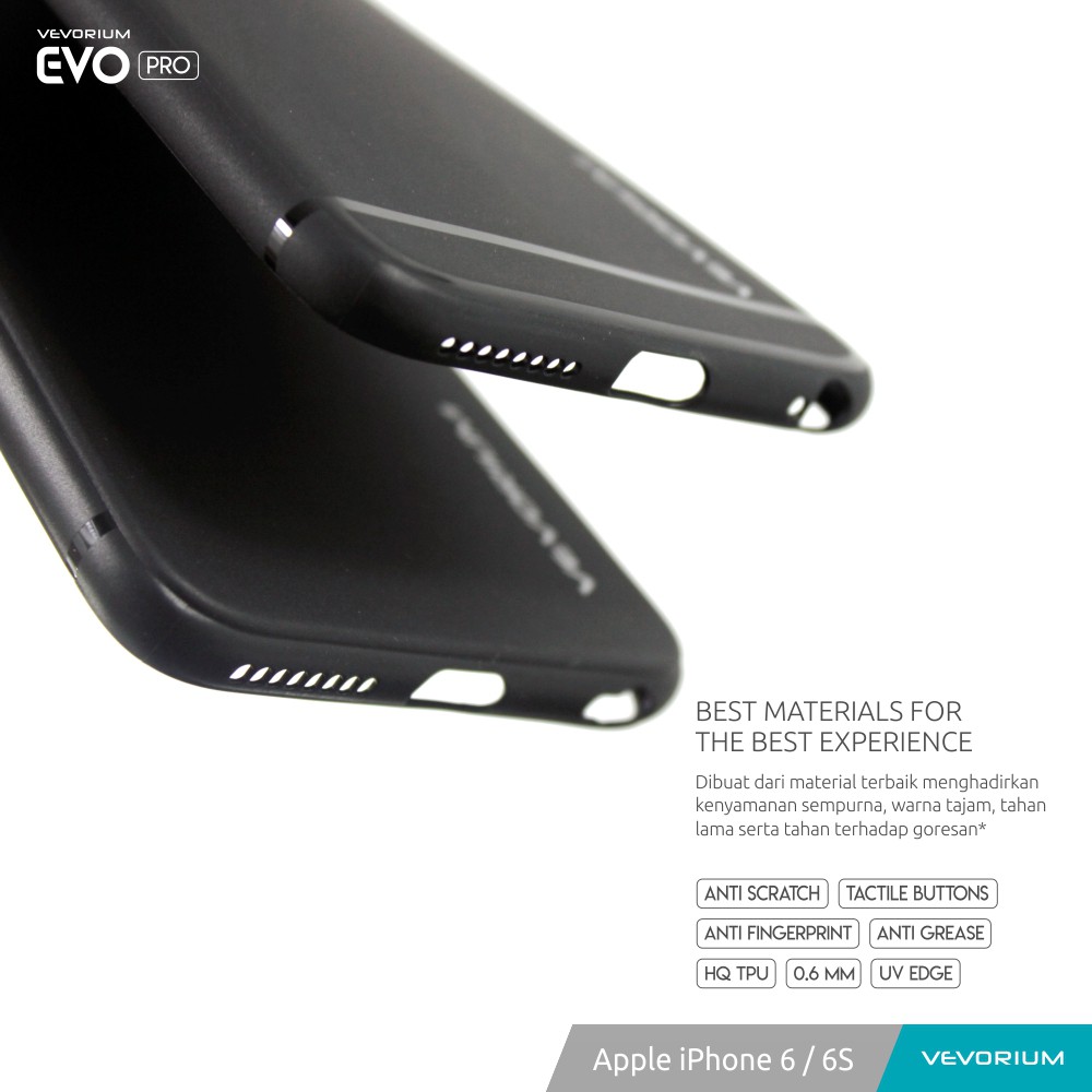 VEVORIUM EVO PRO Apple iPhone 6 6S iPhone6 6S Premium Soft Case Softcase BUNDLE! Tempered Glass