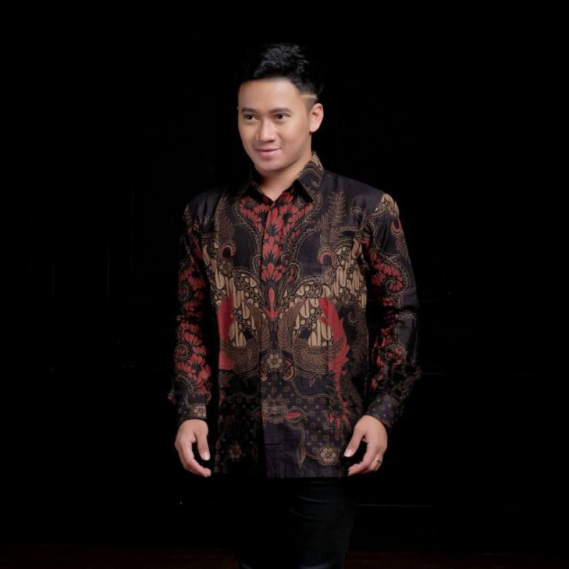 Baju Kemeja Batik Pria Dewasa Murah Lengan Panjang Modern Kondangan Mewah Premium