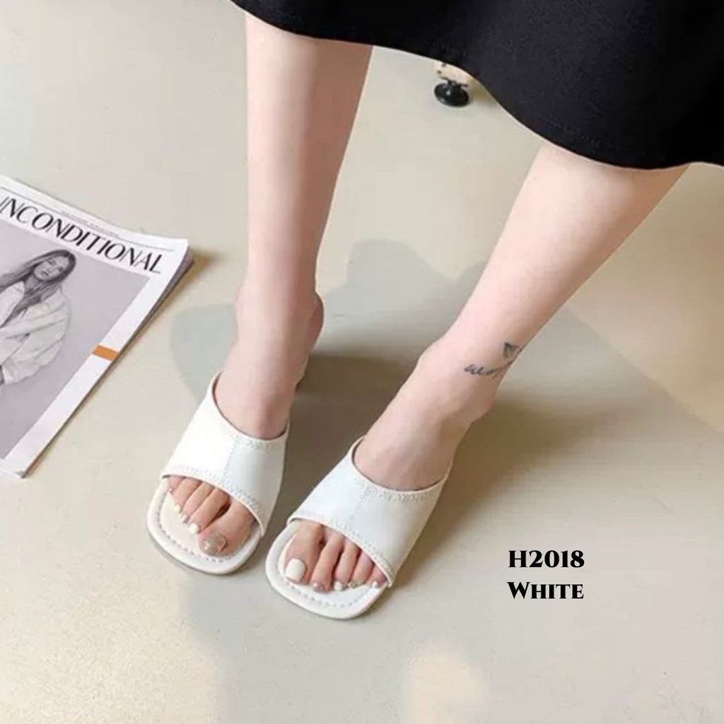 RESTOCK WYN HIGH HEELS SELOP FASHION KOREA H2018