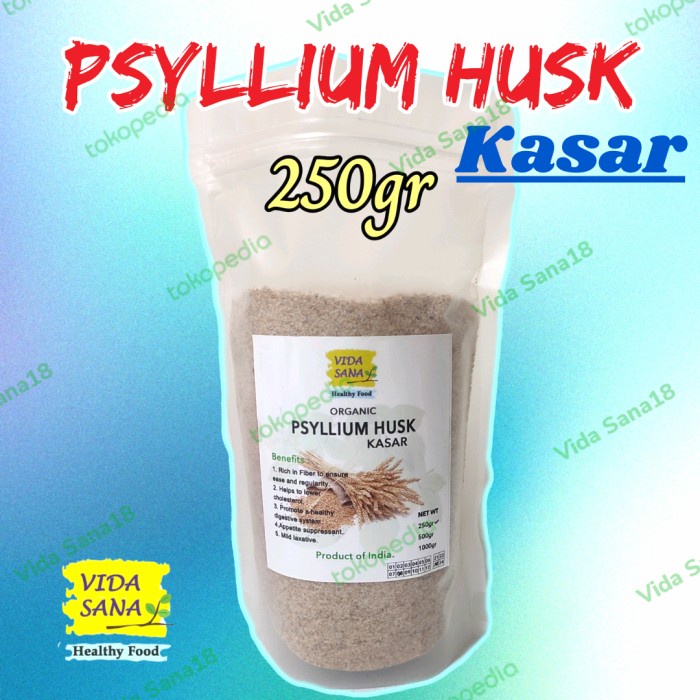 

✨COD✨ Psyllium Husk Kasar Organic 250gr