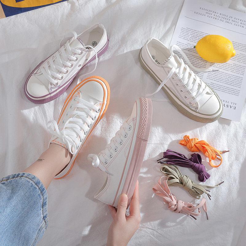 Free Box Sneakers Kasual Import Sepatu Sneakers Korea Sepatu Wanita Cantik NS7204 Sepatu Sneakers Wanita Termurah