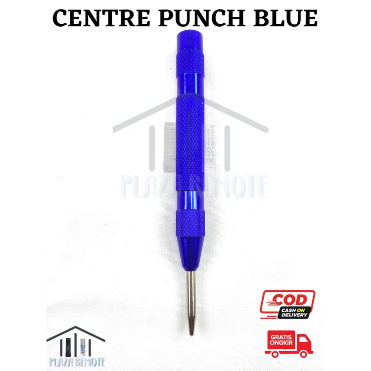 Penanda Titik Bor / Center Punch biru blue