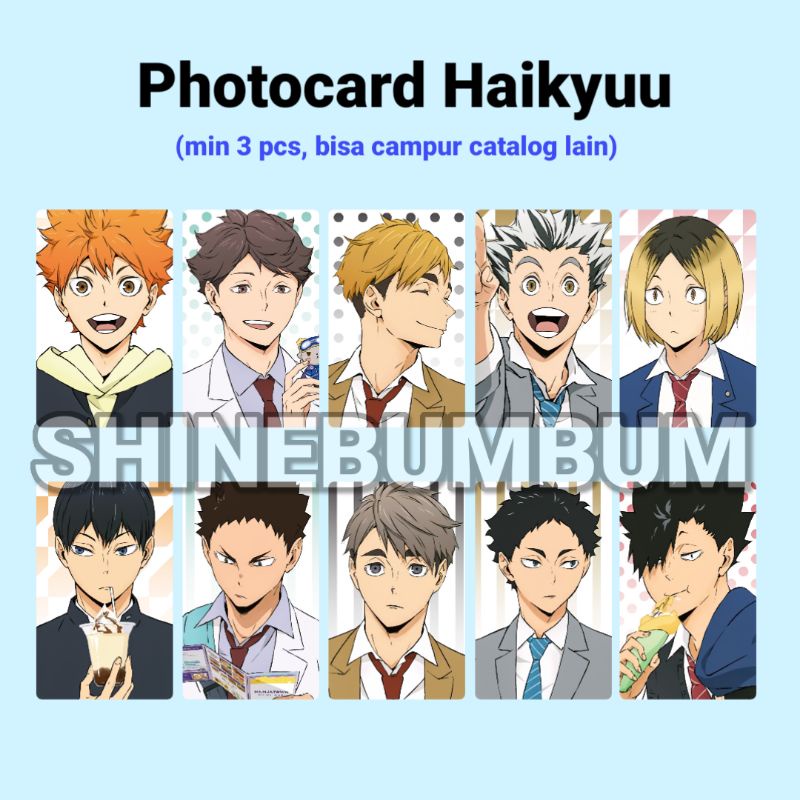 Photocard Anime Haikyuu