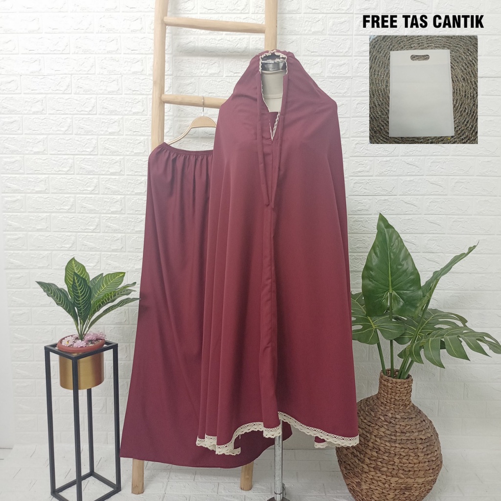 Mukena Terbaru Katun Renda - Mukena Terbaru Murah - Mukena Kekinian Renda - Mukena Murah Cantik Bisa COD!