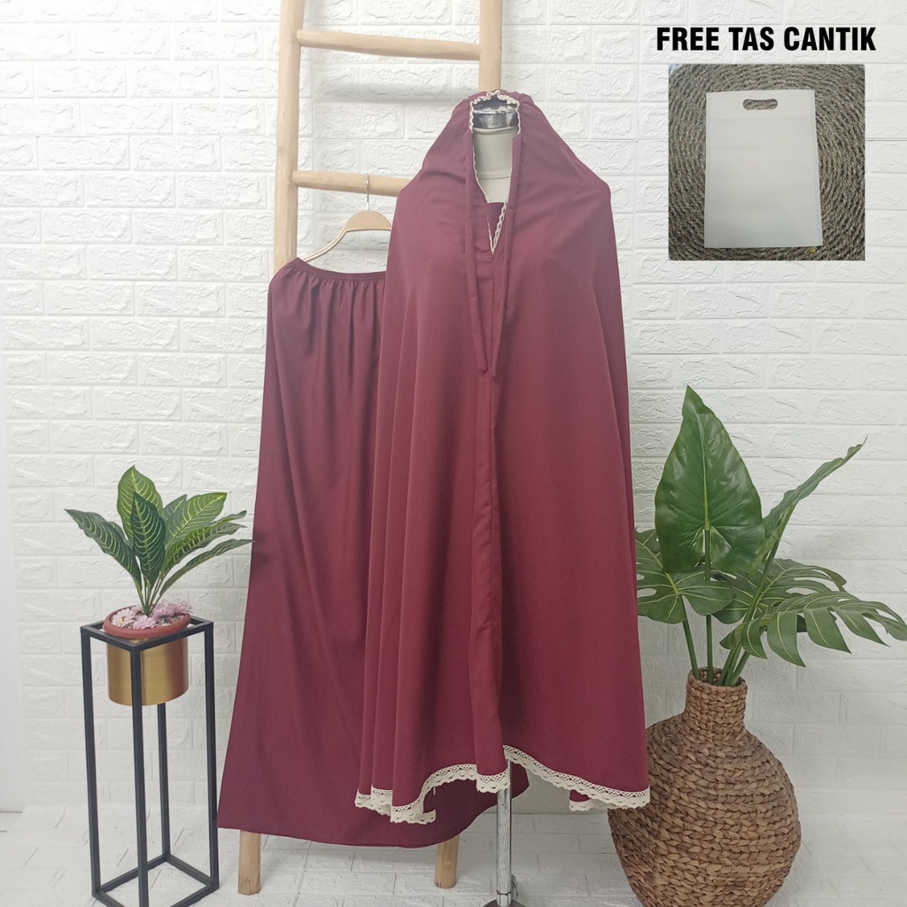 Mukena Terbaru Katun Renda - Mukena Terbaru Murah - Mukena Kekinian Renda - Mukena Murah Cantik Bisa COD!