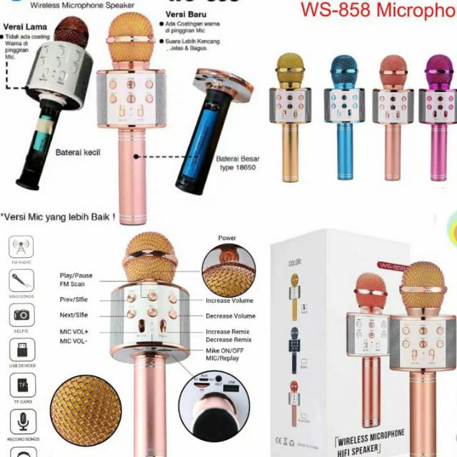 Mix bluetooth wireless WS 858 suara JOSS