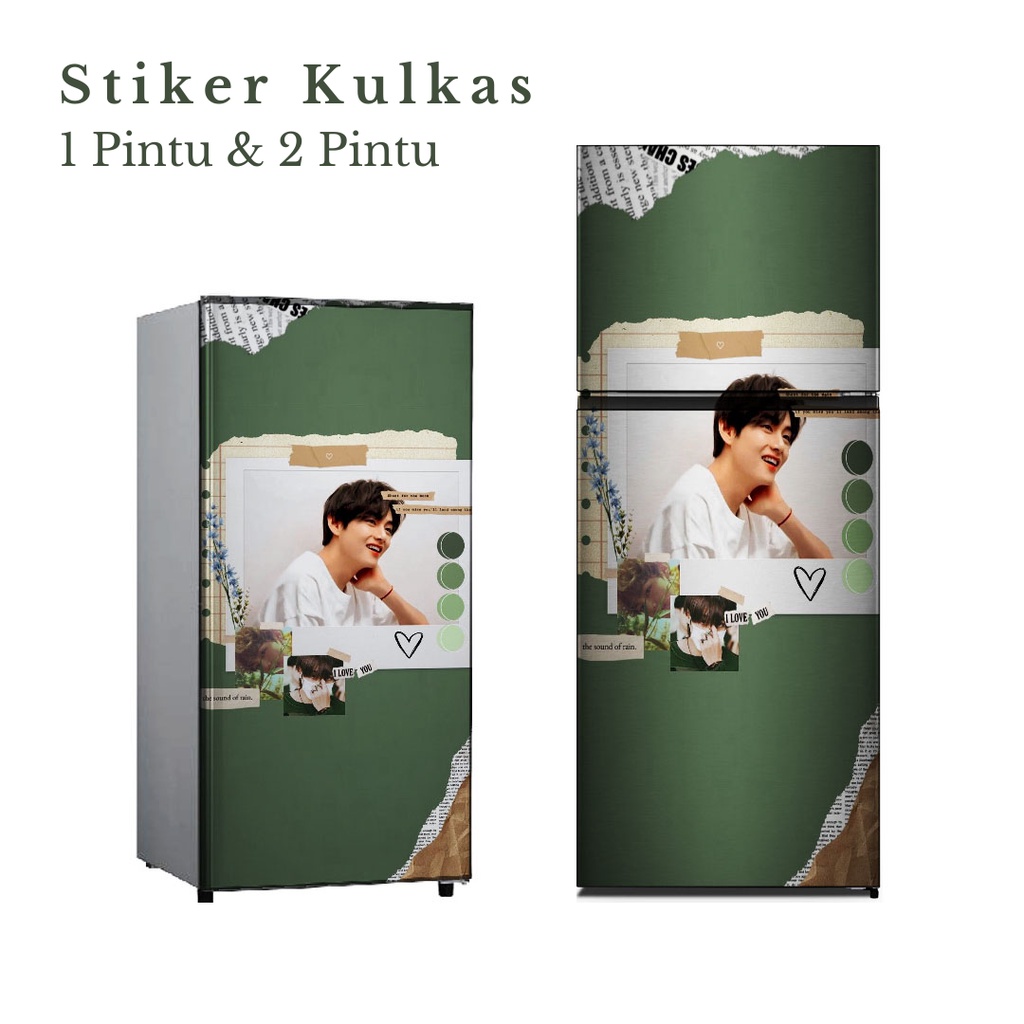 Stiker Kulkas 1 Pintu dan 2 Pintu motif BTS-14 - FX