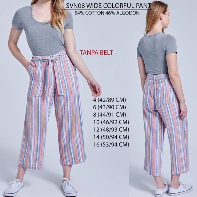 Celana panjang wanita model kulot branded SEVEN7 original